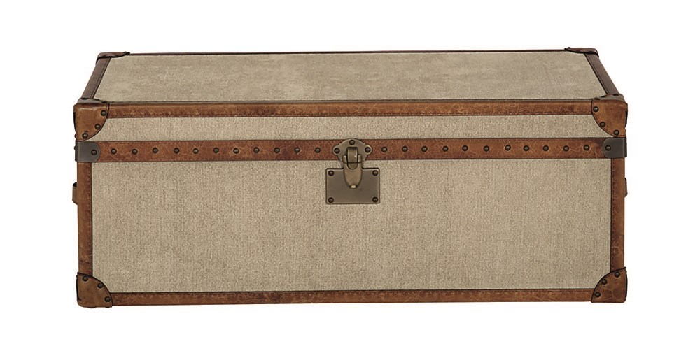 Houston End of Bed Oatmeal Trunk | Feather & Black - Houston End of Bed Oatmeal Trunk